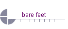 bare feet